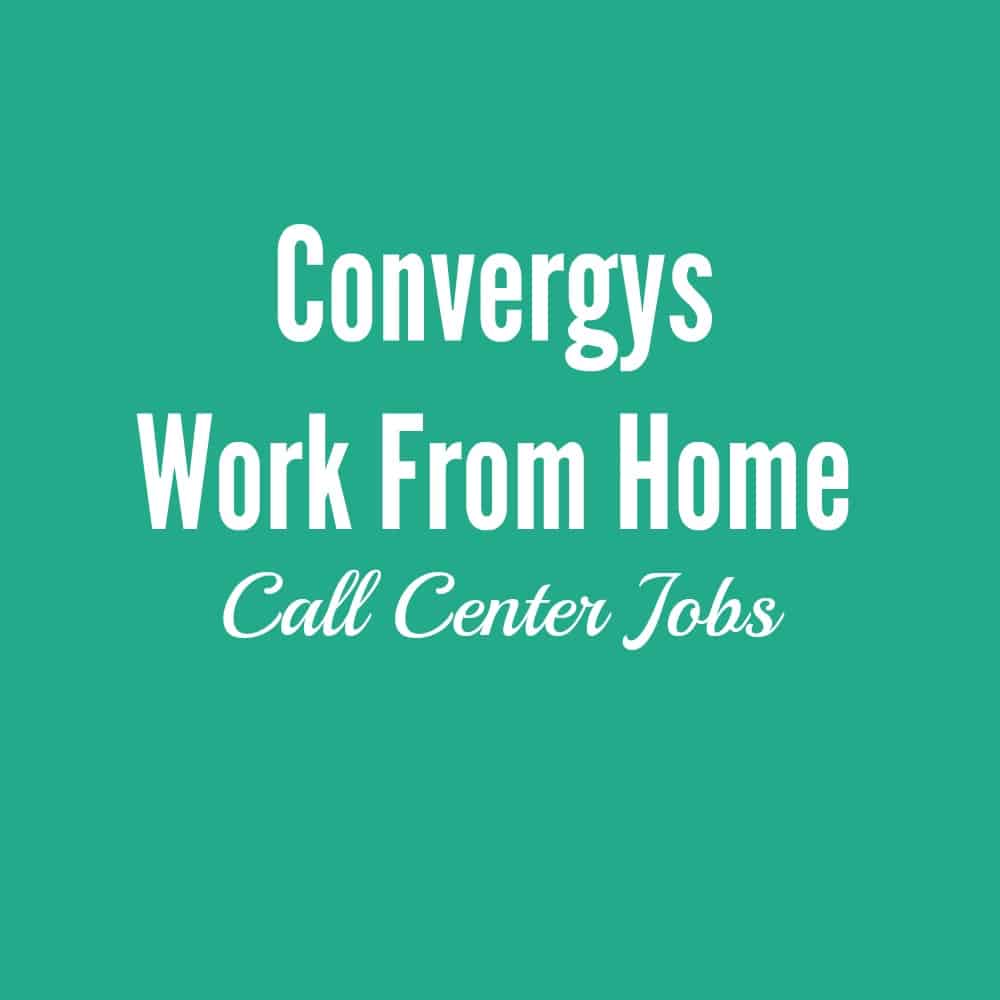 convergys work at home call center jobs philippines