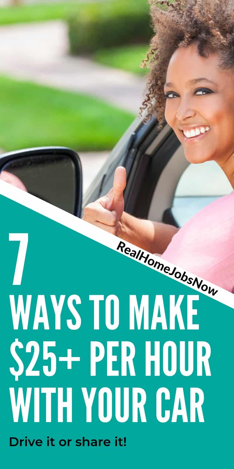 Make money with your car while you make money at home, or drive your car for extra cash! Here are a few ways to let your car help pay for itself! #extramoney #extraincome #extracash