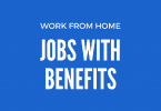Work from home jobs with employee benefits