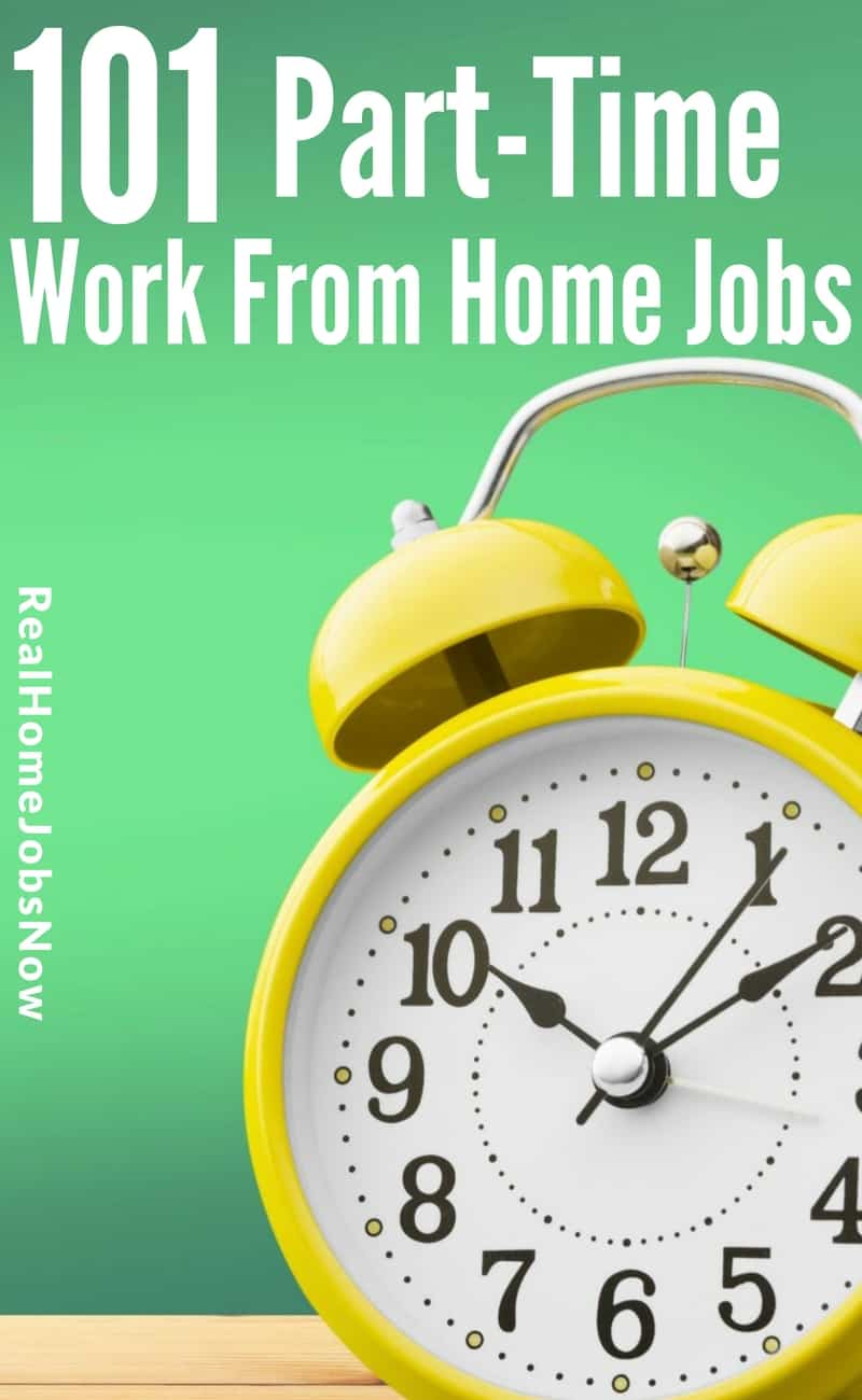 These companies offer part time work from home for several industries - from live chat jobs to freelance writing. Find your home-based part time job today! via @realhomejobsnow
