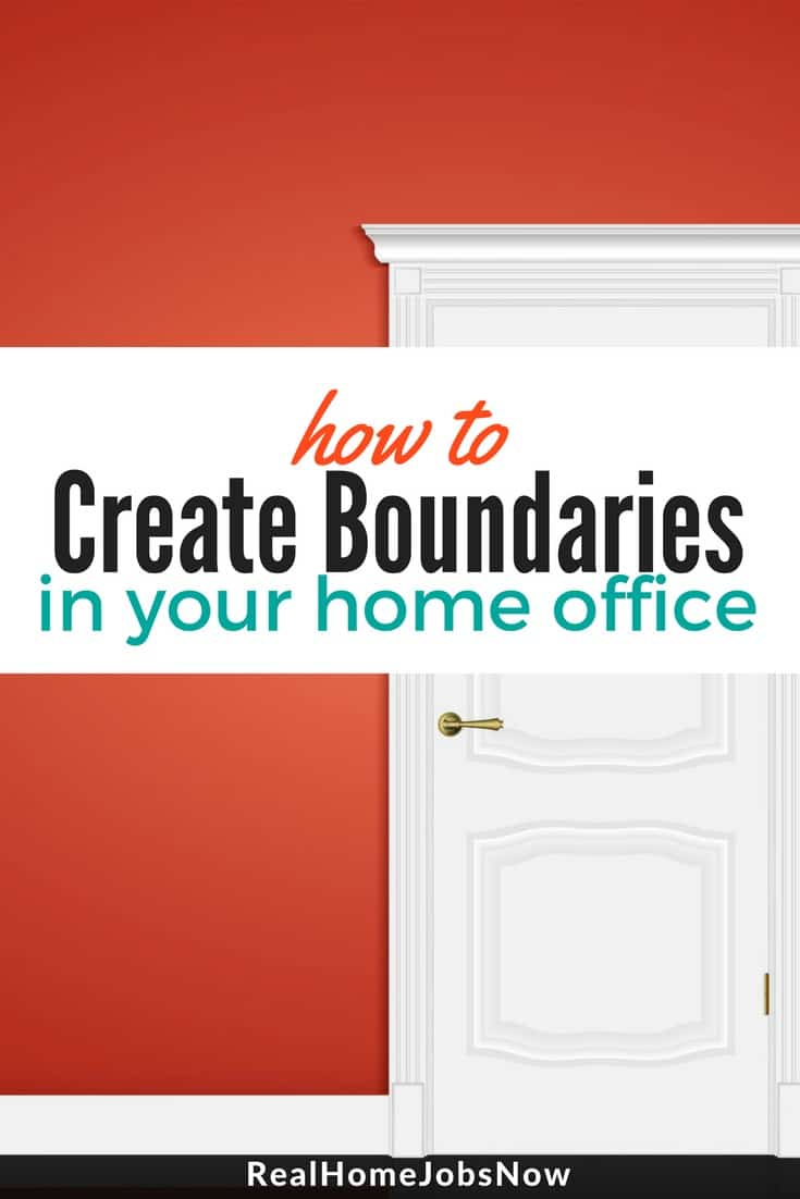 Here are some tips for creating boundaries in your home office.