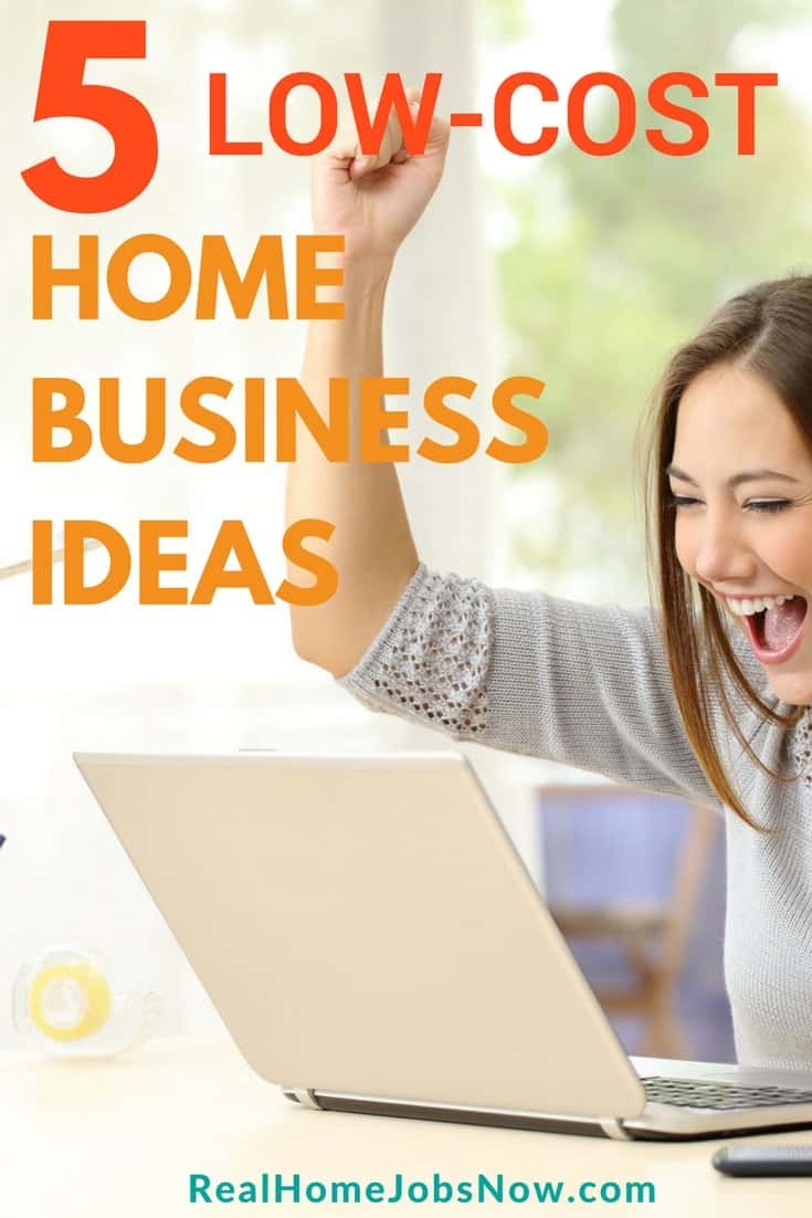 There are quite a few profitable, and low-cost home businesses ideas that you can start without paying too much upfront! Here are five of them...