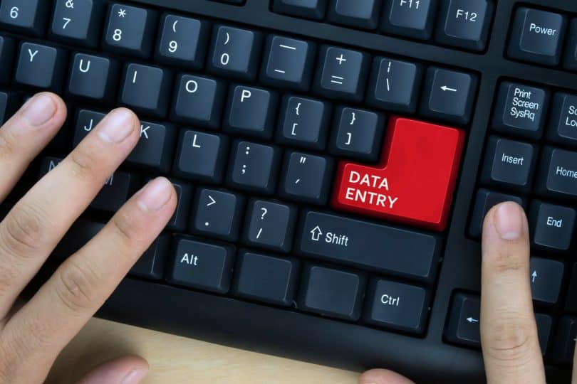 Data entry from home legitimate